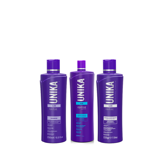 Unika Hair Straightening Set for all types of hair 250 Ml / 1L