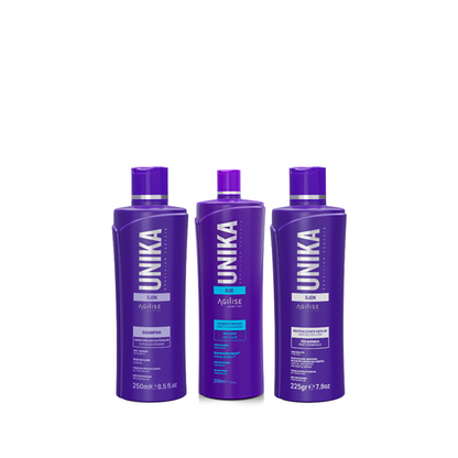 Unika Hair Straightening Set for all types of hair 250 Ml / 1L