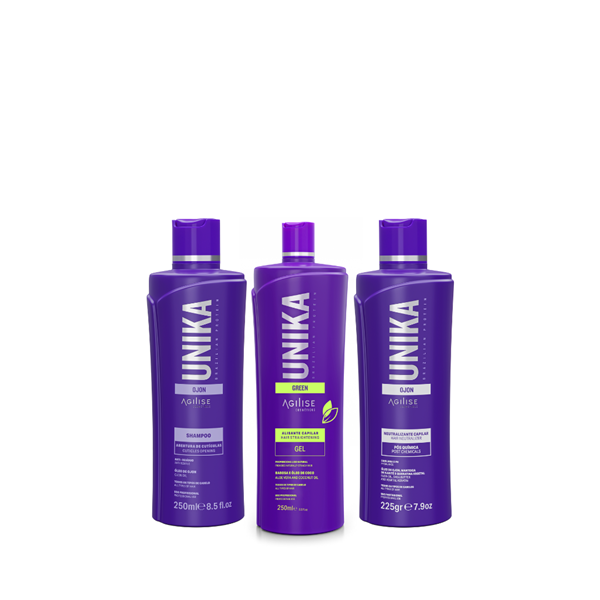 Unika Hair Straightening Set for all types of hair 250 Ml / 1L